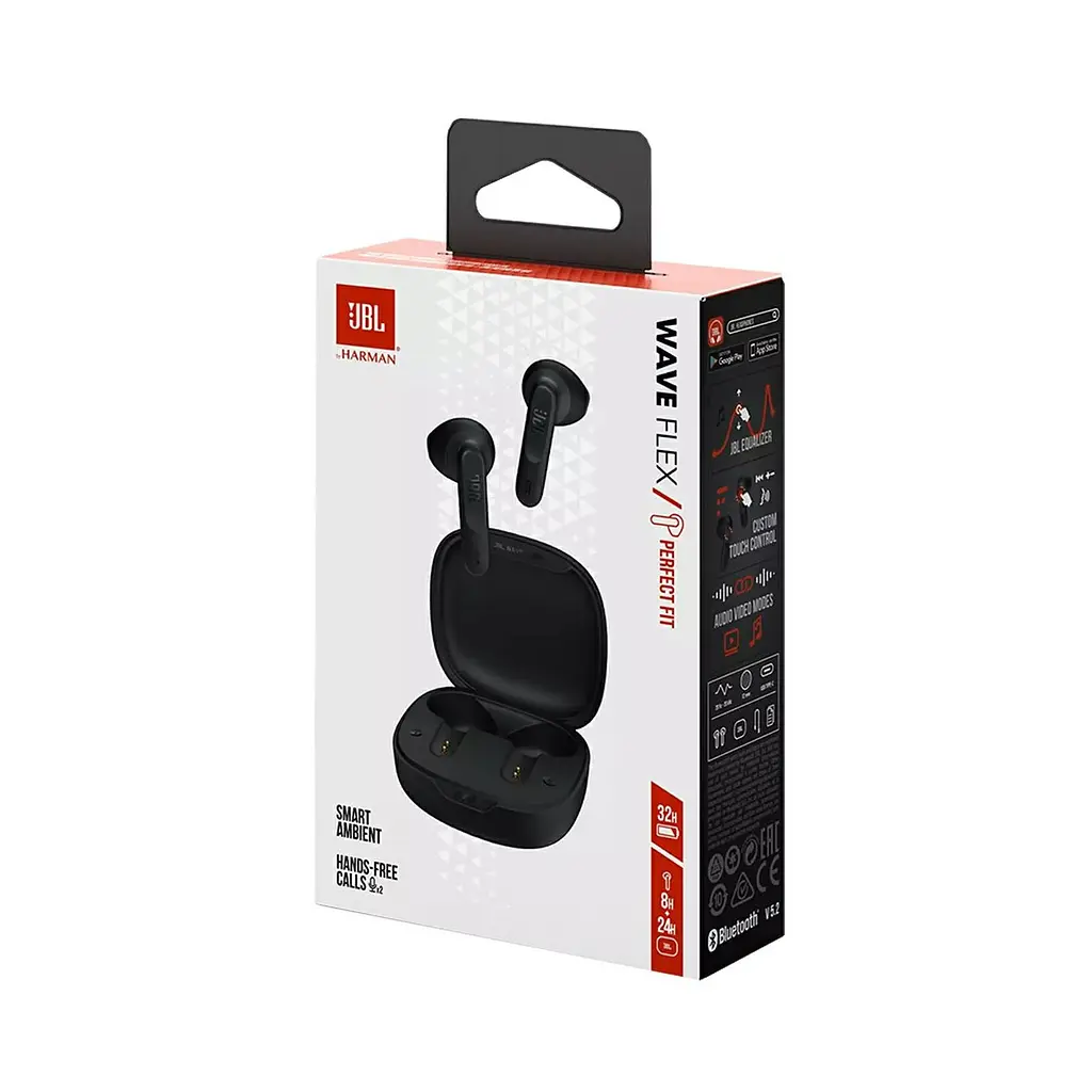 TWS-наушники TWS JBL Wave Flex Black (JBLWFLEXBLK) - фото 4