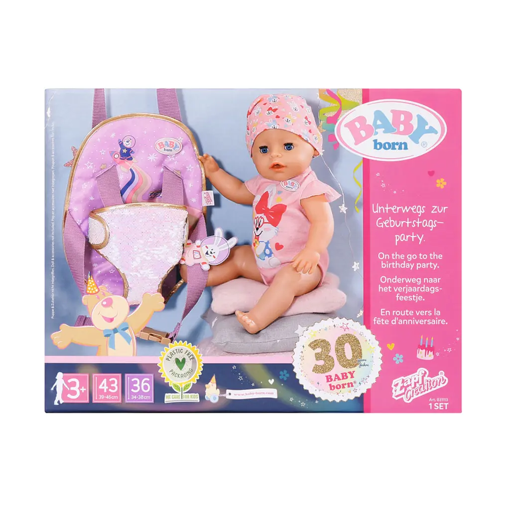 Рюкзак-кенгуру для ляльки Baby Born День Народження Прогулянка (831113) - фото 10