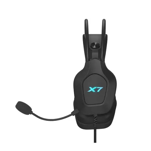 Навушники A4Tech X7 XH-200, Black, USB, мікрофон, динаміки 50 мм, LED підсвічування, 16 Ом, 100 дБ, 2 м - фото 4