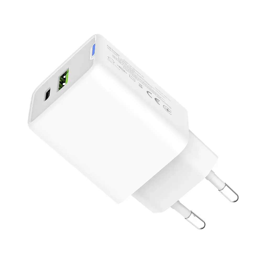 Зарядний пристрій ColorWay C101E GaN Mini 45W PD PPS USB-C + USB-A QC4.0 white (CW-CHS060PD-WT) - фото 4