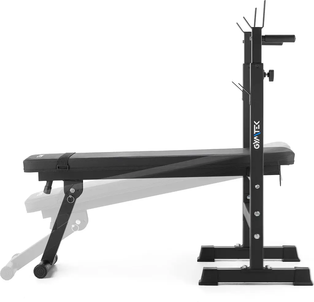 Скамейка со стойками для тренировок со штангой Gymtek XL700 складная - фото 6