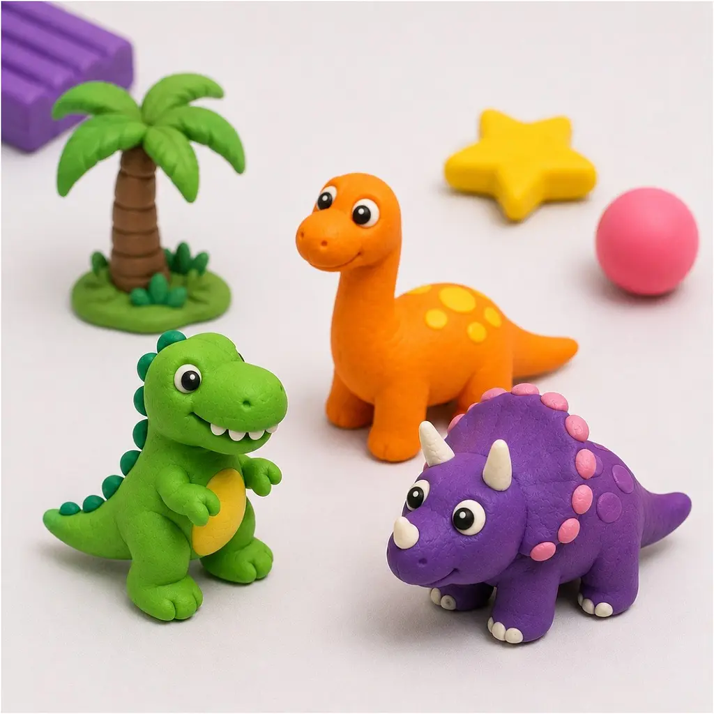 Пластилін Yes Jurassic World.Kids 12 кольорів 240 г (540730) - фото 7