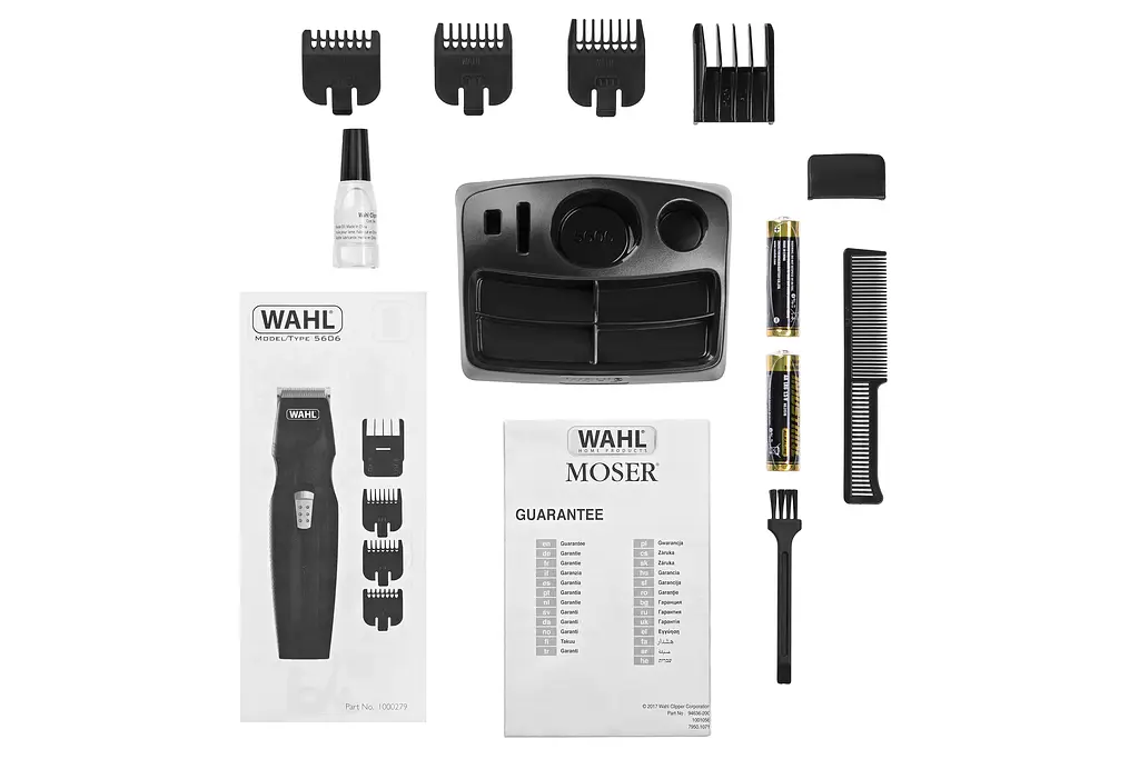 Тример WAHL Mustache&Beard, для бороди і вусів, ААx2, в комплекті, роторний мотор, насадок-4, гребін Moser teh0017697 - фото 4