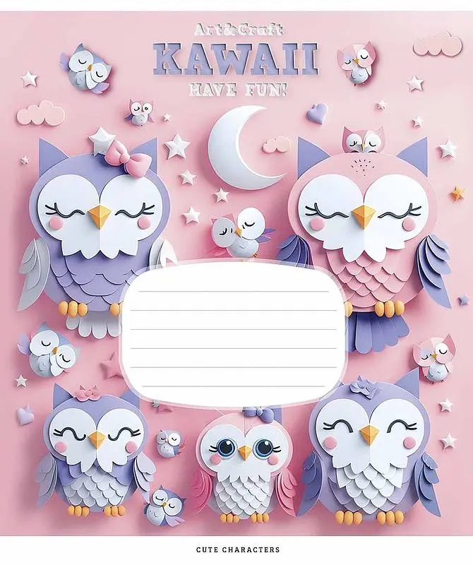Зошит загальний Школярик Art & Craft у клітинку 12 аркушів 30 шт. (012-3398K) - фото 4