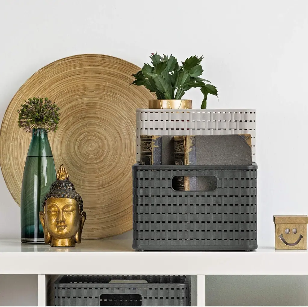 Ящик для зберігання Rotho Country капучино 14 л (11168.2) - фото 2