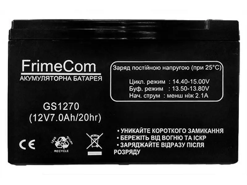 Акумулятор для ДБЖ/інвертора FrimeCom GS1270 - фото 2