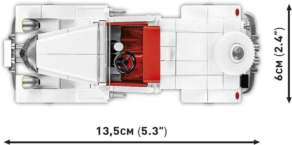 Конструктор детский автомобиль Citroen Traction 7C COBI 2264 - фото 3