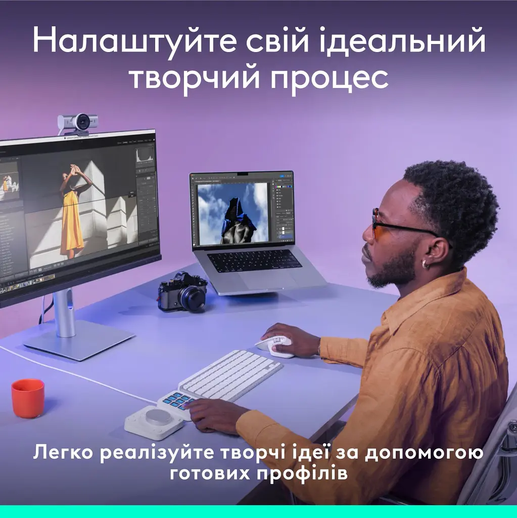 Набір блогера Logitech MX Creative Console White (920-012932) - фото 3