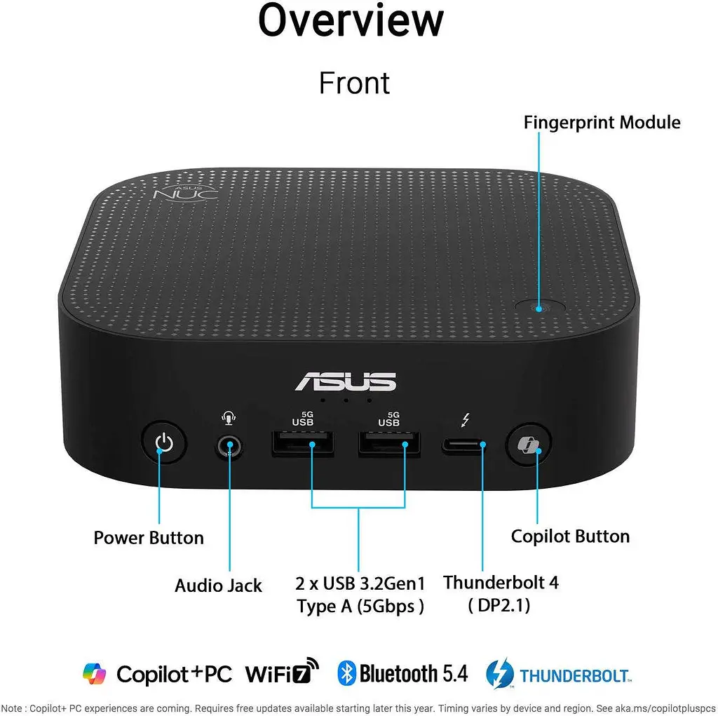 BarebOne-неттоп Asus NUC 14 PRO AI (90AS00N1-M00190) - фото 9
