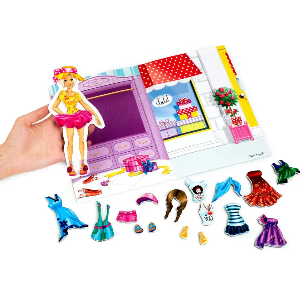 Магнітна гра Одевашка "Блондинка" Vladi Toys VT3204-30 Укр - фото 4