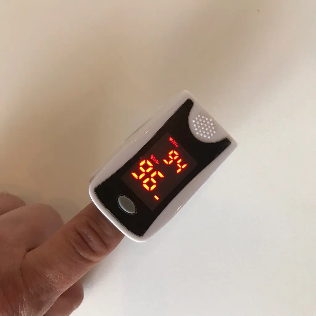 Пульсоксиметр на палець Pulse Oximeter 202C Grey