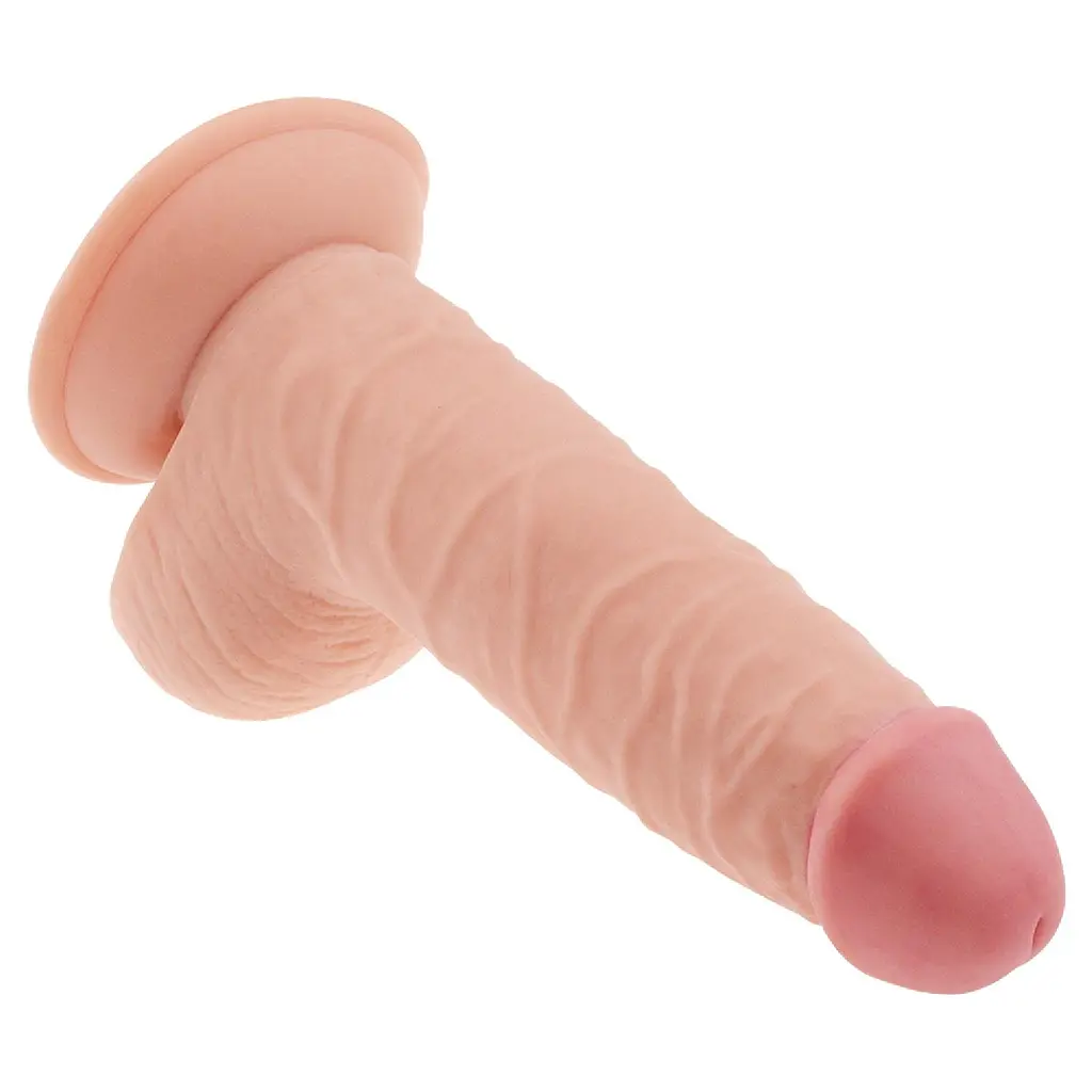 Фалоімітатор The Ultra Soft Dude Flesh 18 см тілесний - фото 6