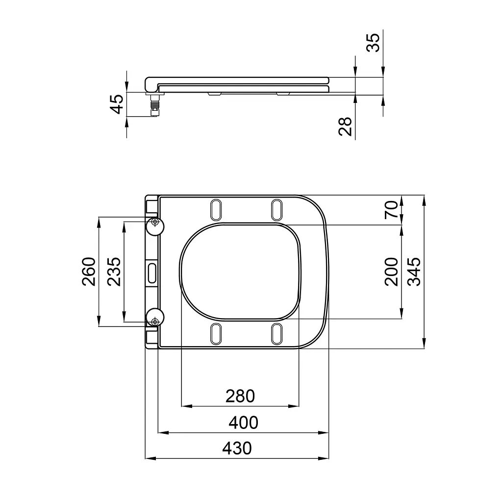 Сиденье для унитаза Qtap (Aries) с микролифтом Slim QT99HXU15W, Белый - фото 6