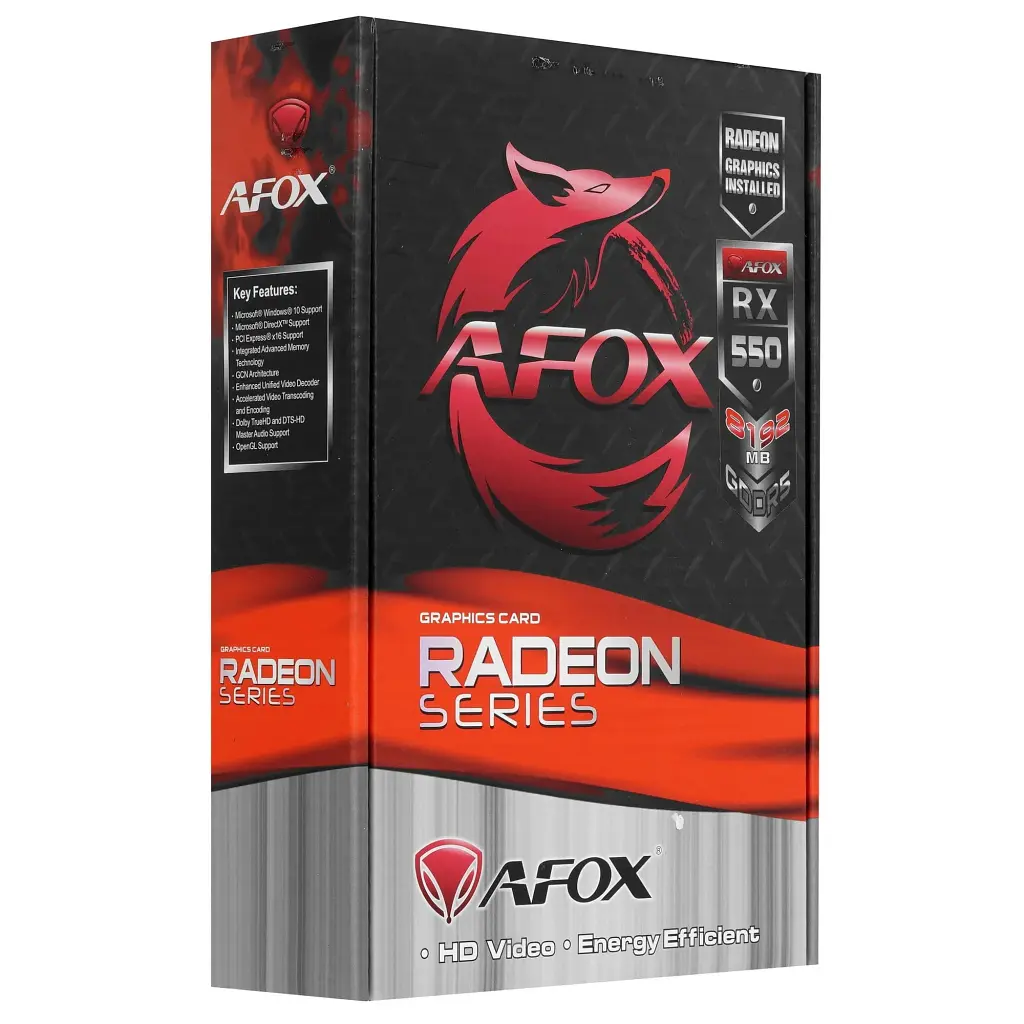 Відеокарта Afox Radeon RX 550 8Gb (AFRX550-8192D5H2-V2) - фото 9
