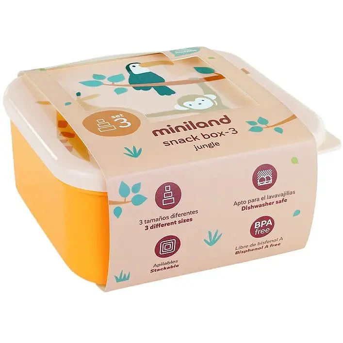 Набір контейнерів для їжі Miniland Jungle 3 шт. (89623) - фото 5