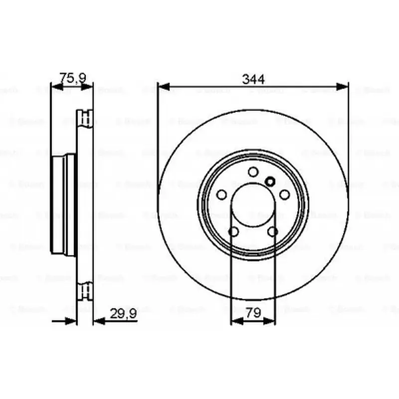Тормозной диск Bosch 0 986 479 475 - фото 5