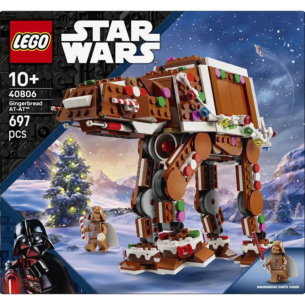 Конструктор LEGO Star Wars Пряниковий крокохід AT-AT 697 ел. (40806)