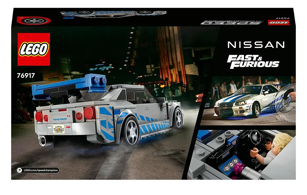 Конструктор LEGO Speed Champions «Подвійний форсаж» Nissan Skyline GT-R (R34), 319 деталей (76917) - фото 2