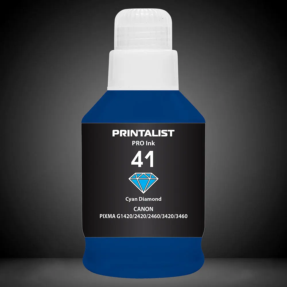 Чорнило PRINTALIST GI-41 для Canon Pixma G2420/3420 190г Cyan водорозчинне (PL41C) - фото 4