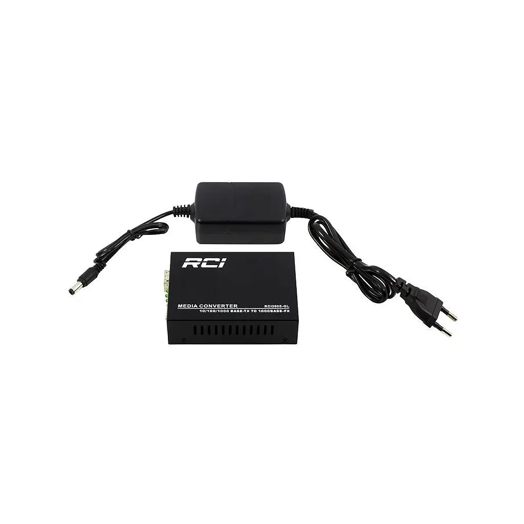 Медіаконвертер RCI 1G, SFP slot, RJ45, standart size metal case (RCI300S-GL) - фото 3