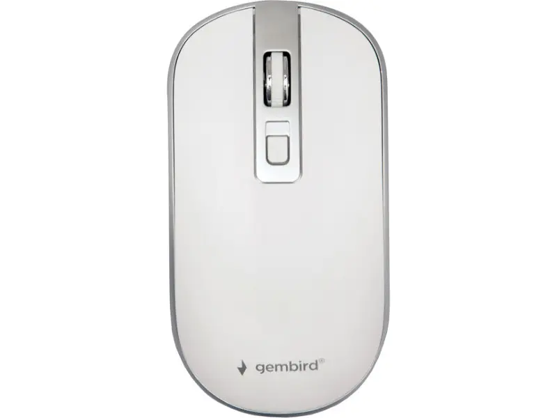 Миша Gembird MUSW-4B-06-WS Wireless White-Silver - фото 2