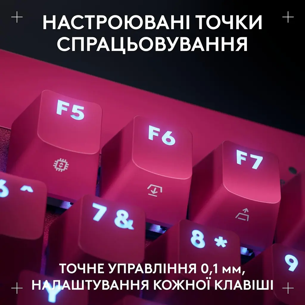Клавіатура Logitech G PRO X TKL RAPID Gaming Magenta (L920-013253) Б/в - фото 4