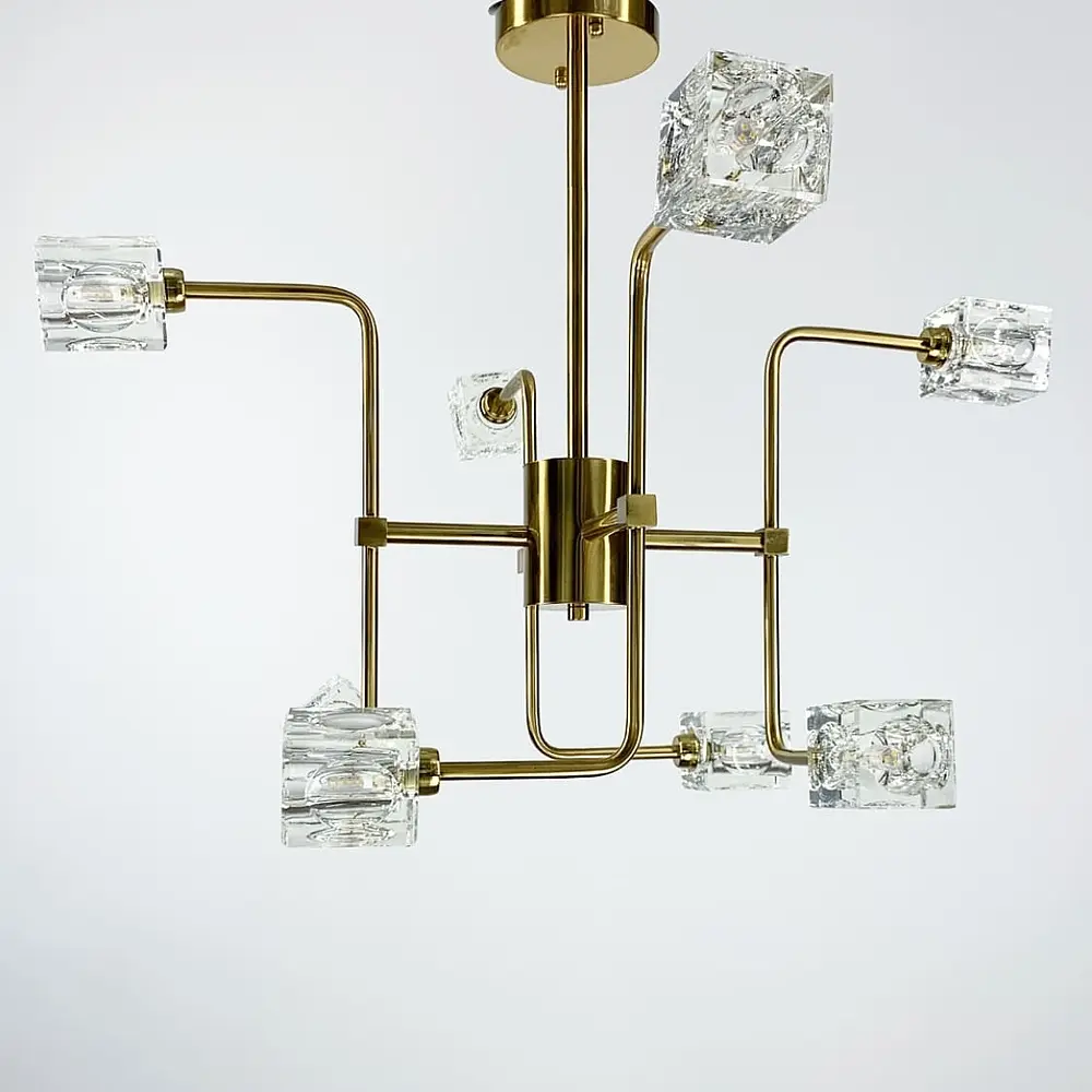 Люстра дизайнерская Crystal square Line.F H 9828/8 - фото 7