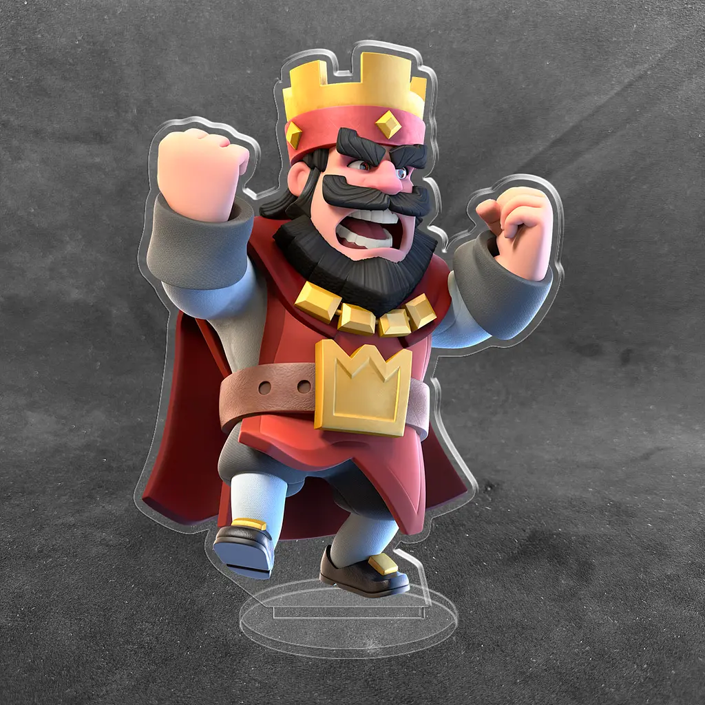 Акрилова колекційна фігурка Clash of Clans, Clash Royale Персонаж Король 15 см