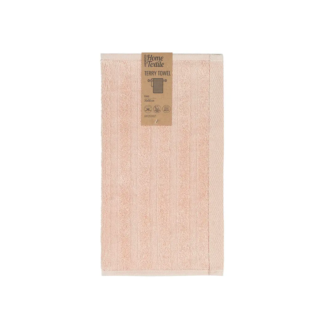 Полотенце махровое Ardesto Lines бежевое 30 x 50 см (ART2630LB) - фото 5