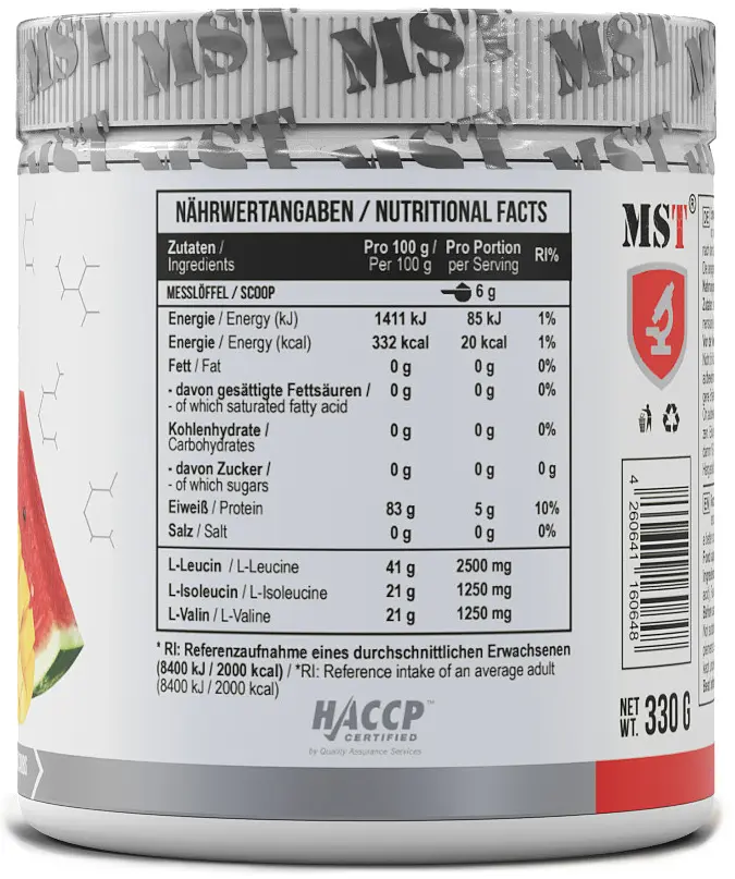 MST BCAA Zero Комплекс Амінокислот без цукру - 330 г - фото 2