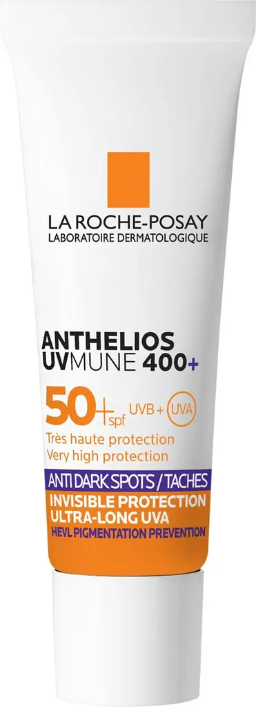 Набір La Roche-Posay: коригувальний засіб комплексної дії Effaclar Duo+M 40 мл + гідроколоїдні мультифункціональні патчі Effaclar Duo+ M Patch 22 шт. + сонцезахисний корегуючий флюїд проти гіперпігментації шкіри SPF50+ 3 мл + косметичка-органайзер Anthelios - фото 4