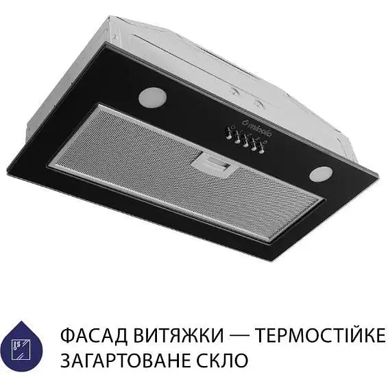 Вытяжка встроенная Minola HBI 5262 BL Glass 700 LED - фото 2
