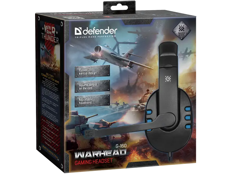 Гарнітура Defender Warhead G-160 Black/blue (64118) - фото 9
