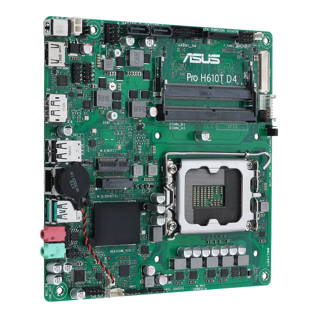 Материнська плата Asus H610T Pro D4-CSM LGA 1700 (PRO H610T D4-CSM) - фото 2