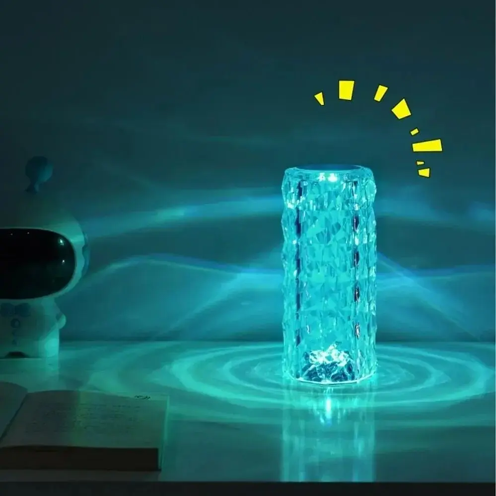 Ночная лампа XPRO Diamond Table Lamp Crystal Rose RGB Кристалл Роза с пультом (42788-Crystal Rose_158) - фото 8