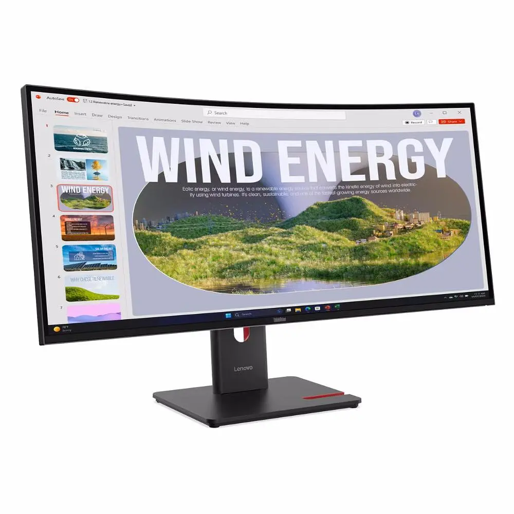 Монітор 34" Lenovo T34WD-40 Curved UWQHD VA 120Hz (64AEGAT1UA) - фото 5