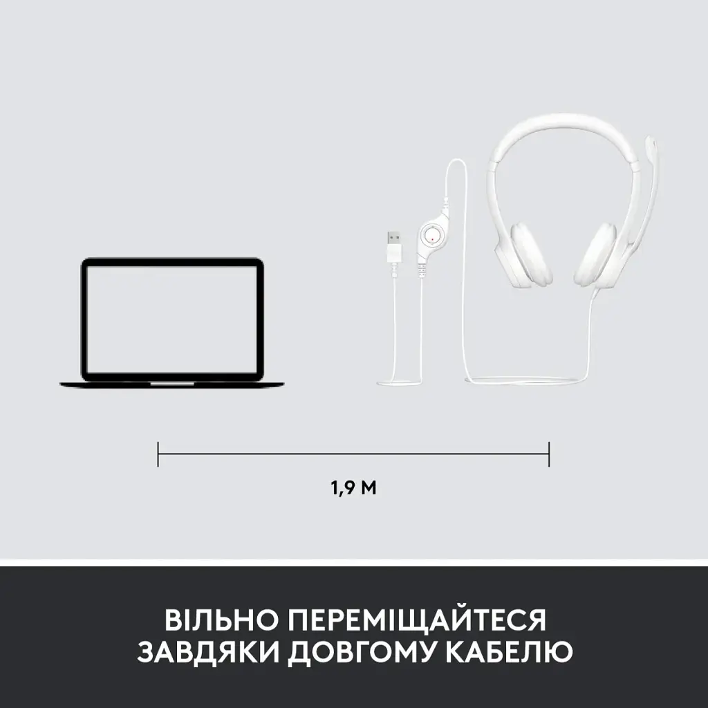 Навушники Logitech H390 USB White (981-001286) - фото 8