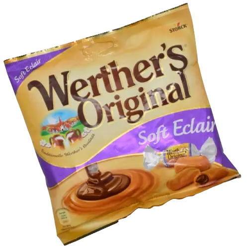 Вершкові іриски з шоколадною начинкою Werther's Original Soft Eclairs 180г - фото 4