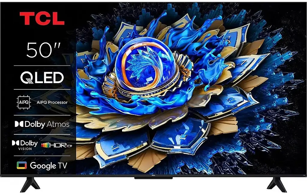 Телевизор 50" QLED 4K 60Hz Smart Google TV Black TCL teh0025158 - фото 2