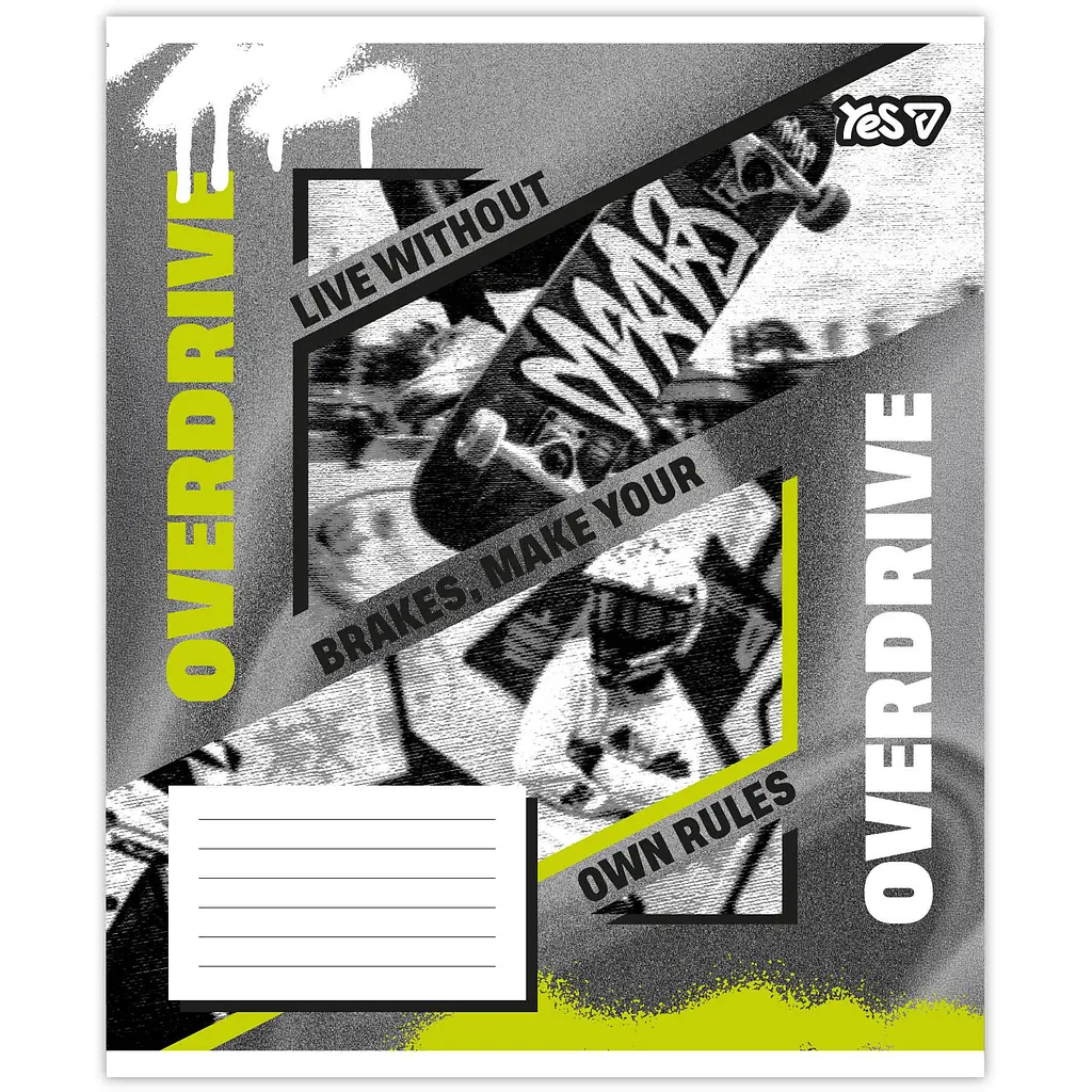 Зошит шкільний Yes No limits А5 36 аркушів клітинка 15 шт. (768840) - фото 6