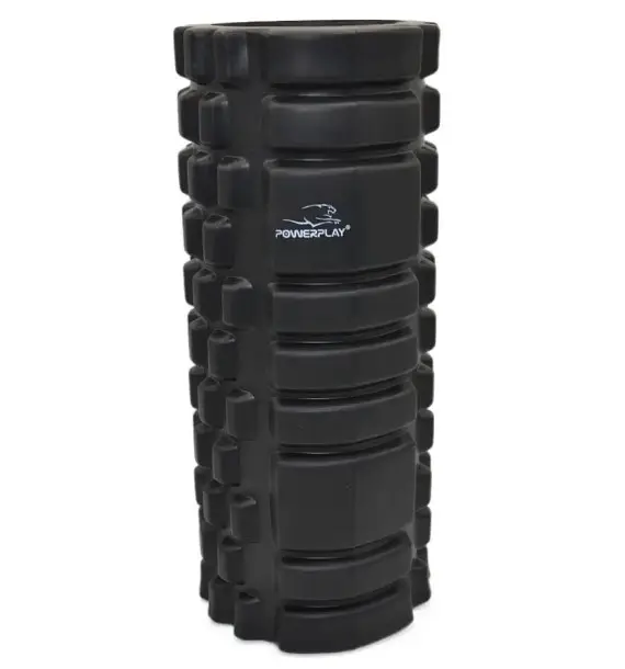 Массажный ролик (роллер) PowerPlay 4025 Massage Roller Черно-оранжевый (33x15 см) (PP_4025_Black/Orange) - фото 3