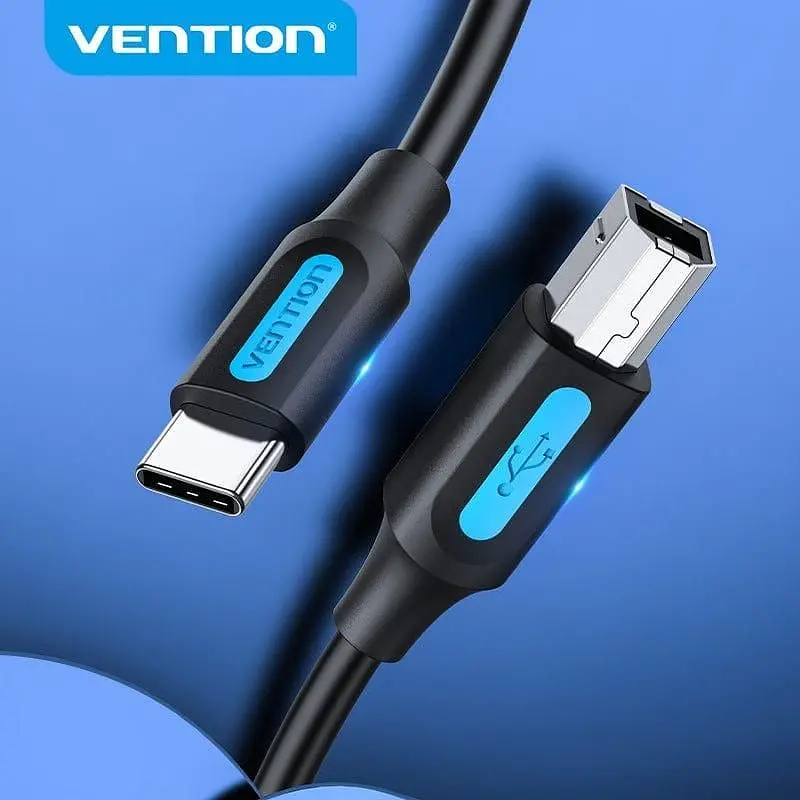 Кабель Vention USB Type-C - USB Type-B (M/M), 1.5 м, Black (CQUBG) - фото 5
