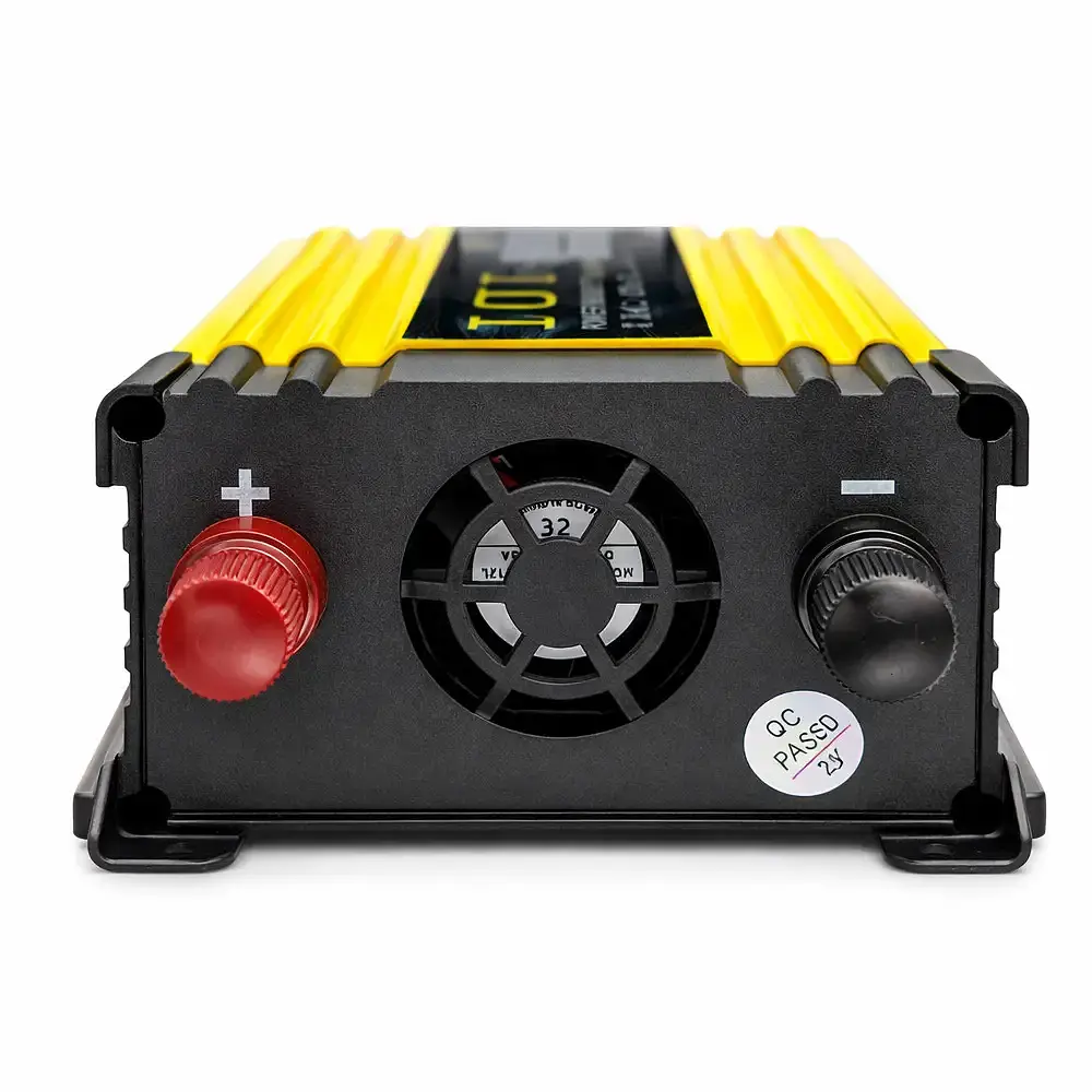 Автомобільний інвертор Жовтий / Перетворювач напруги з 12-220 V, 2000 Вт, 2хUSB - фото 3