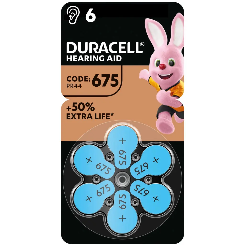 Батарейка Duracell PR44 / 675 * 6 (5004326) - фото 2