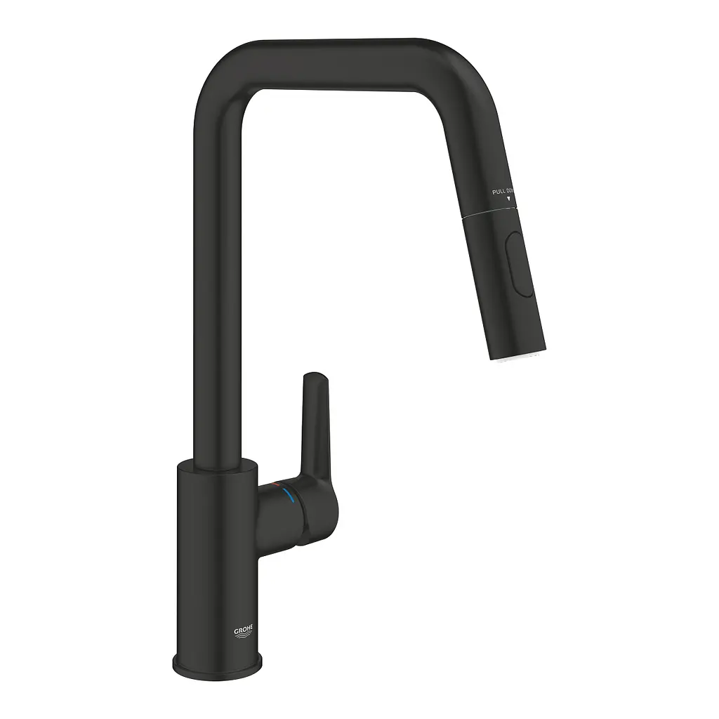 Змішувач для кухні Grohe QuickFix Start 306312430 Чорний матовий