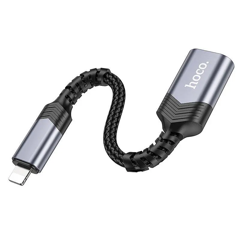Перехідник Hoco iP male to USB female 2.0 converter UA24 - фото 3