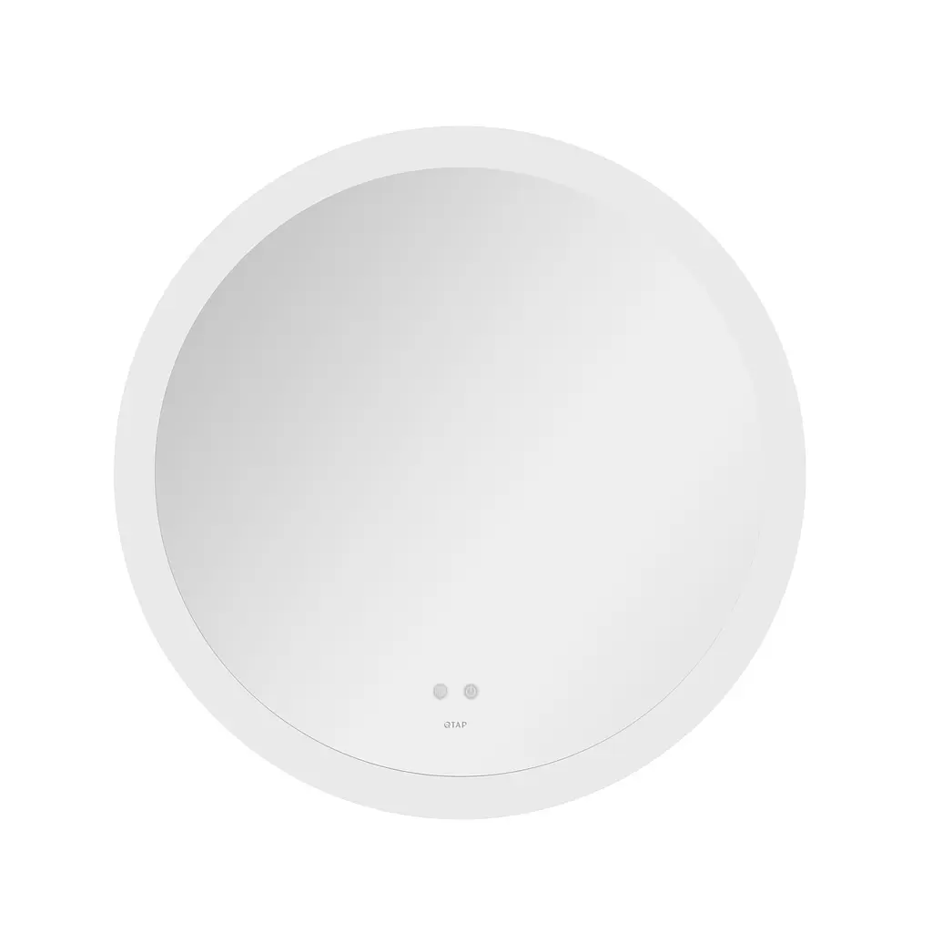 Дзеркало Qtap Taurus R800 з LED-підсвічуванням Touch, з антизапотіванням, з димером температури кольору (3000-6500K) QT2478R807 - фото 3