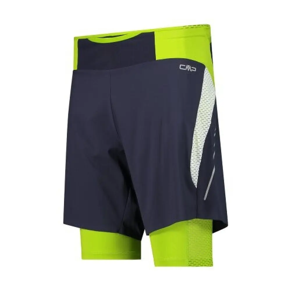 Шорти CMP Men's Two-in-One Running Shorts Lime Green S (1097-32C6747-08NN 46) - фото 2