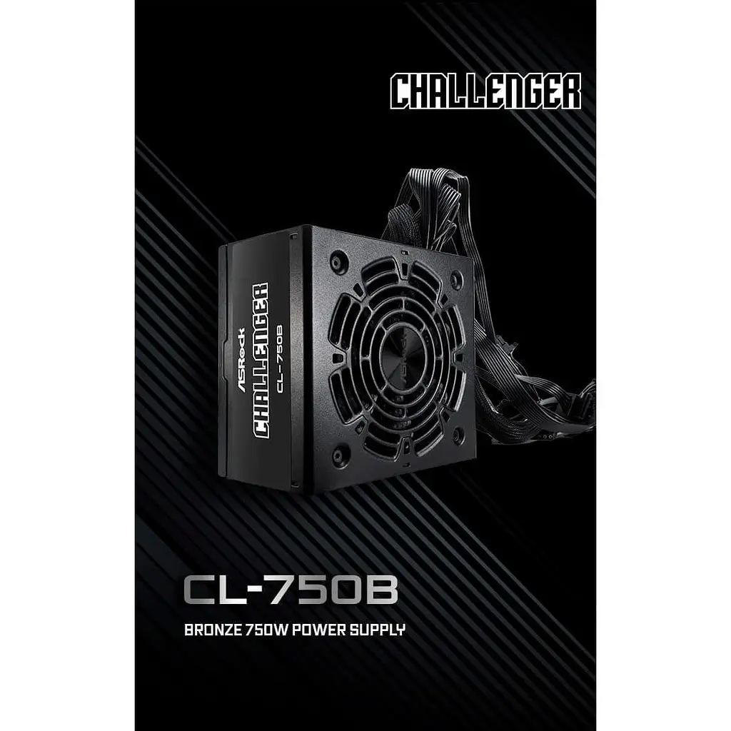 Блок живлення AsRock Challenger 750W 80+ Bronze PCIe 5.1 (CL-750B) U1 - фото 7