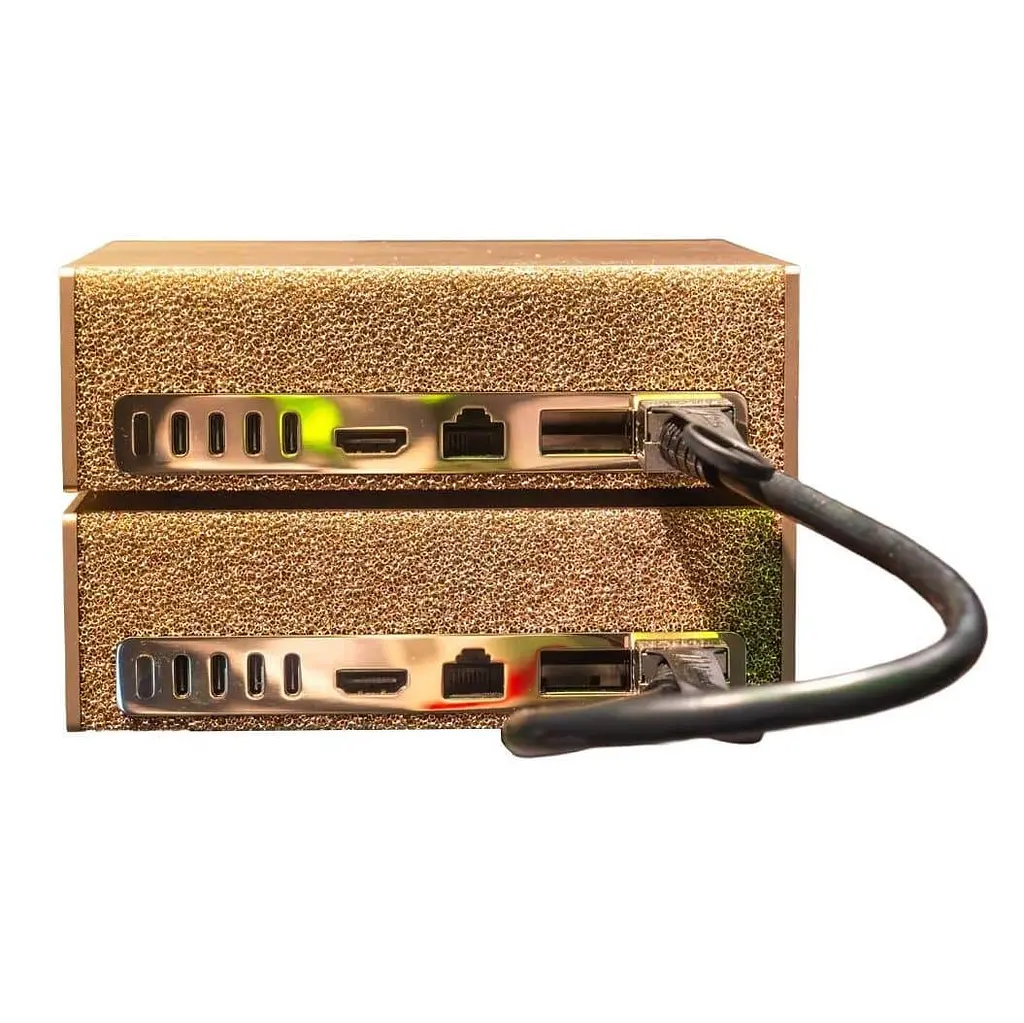 Перехідник PNY NVIDIA DGX Spark personal AI Supercomputer Double stack bundle cable, QSFP - QSFP, 0.5m, 34 AWG (DGXSPARK-BUNDL-CABLE) - фото 2